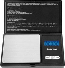 Neu Digitalwaage Feinwaage Präzisionswaage 0,01g-500g Taschenwaage Goldwaage DE