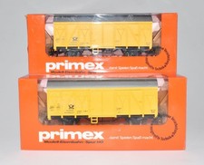 Primex Märklin H0 4558 2 x Bahnpostwagen gelb DBP der DB Ep. IV unbespielt OVP