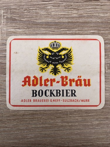 Bieretikett adler brauerei - bieretikett, adler-brauerei