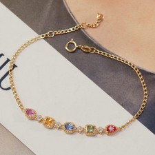 18K Gold Color Sapphire