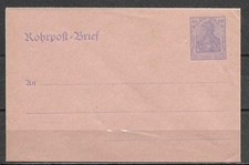 DR 1920 Rohrpost - Brief RU 9 - 60 Pf. ultramarin Germania , ungebraucht