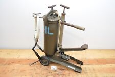 Tecalemit Fettpresse / Druckkübelpresse / Fußhebelfettpresse / Ex. Bundeswehr B9