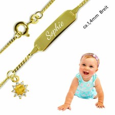 Baby Panzer Namen Armband mit