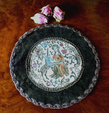 Rarität ROSEL Brokatdeckchen