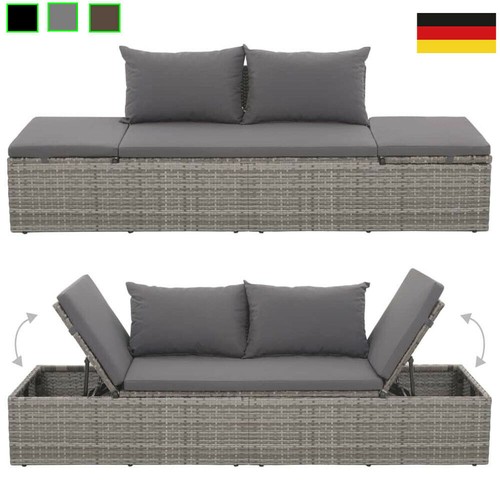 Sonnenliege poly rattan - poly,