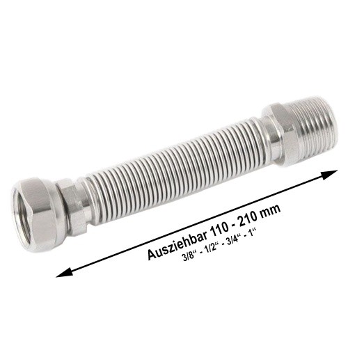 Edelstahlwellrohr 1 2 - edelstahlwellrohr, 1/2"