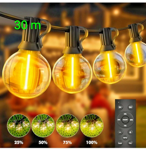 Led g40 lichterkette außen - led,