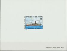 ELFENBEINKÜSTE 1990 Tag der Briefmarke Frachtschiff "Afrique" 155 F. Epreuve de 