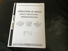 Schaublin 102-80 Betriebsanweisung 1963