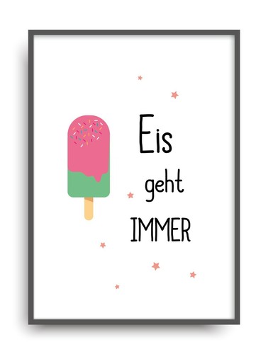 Kunstdruck fine art eis - eis, geht