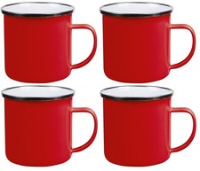 4x Emaille Becher 350 ml