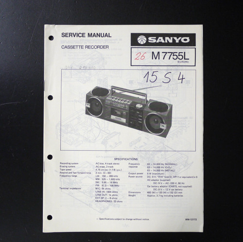 Original sanyo 7755l - m,