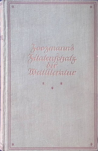 Zoozmanns zitatenschatz der - zitatenschatz,