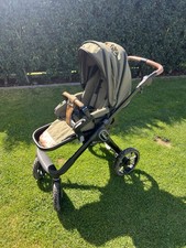 Emmaljunga NXT90 Outdoor Trek Khaki mit Wanne und Sportsitz 