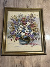 Gobelin Blumen in Vase