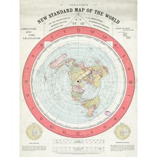 Karte Gleason 1892 Weltzeit