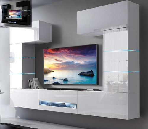 Moderne wohnwand schrankwand - moderne,