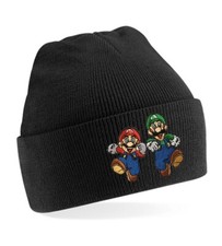 Mario & Luigi Beanie Mütze – Super Mario Bros Duo Unisex Wintermütze Gamer-Style
