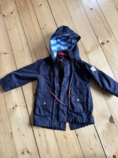 Steiff Jacke Größe 80 In blau mit abnehmbarer Kapuze