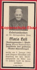 org Sterbebild: Wehrmacht alte Frau Dame Orden goldenes Mutter-Ehrenkreuz 1/1942