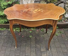 Antiker Tisch Salontisch Beistelltisch Nussbaum