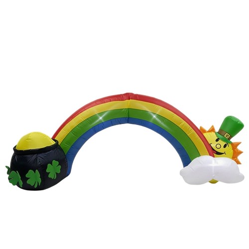 Regenbogenbogen mit kobold - regenbogenbogen,