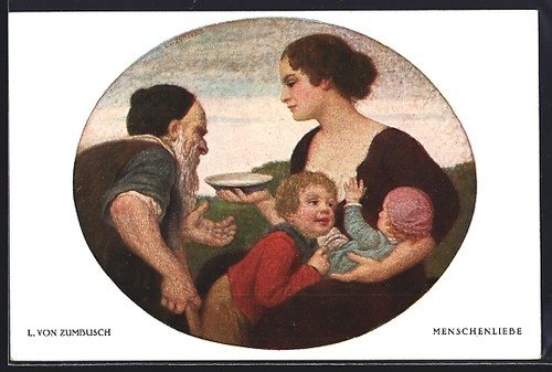 Künstler ludwig von - künstler-ak,