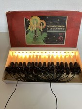 DDR 16er Weihnachtsbaumbeleuchtung VEB Oberlind Narva mit OVP Vintage 70er