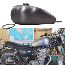 Silvery Petrol Fuel Tank Gas Tank + Oil Cap For YAMAHA SR400 SR500 8L
