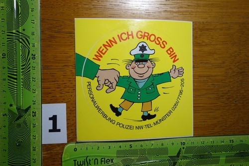 Alter aufkleber polizei - aufkleber,