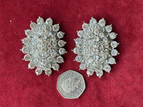 Vintage 1980er silber strass - vintage,
