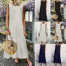 Damen Maxikleid Trägerkleid