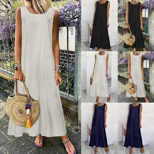 Damen maxikleid trägerkleid - damen,