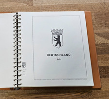 Deutschland BERLIN "LINDNER" Falzlos Album / Farbige Vordruckseiten