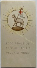orig. Andachtsbild Heiligenbild antik Andachtsbildchen um 1930 Lamm Gottes