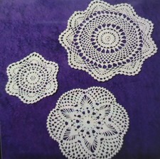 Neu"Heine Home"3 Süße Tischdecken Mitteldecke Deckchen Tischläufer Ecru Handmade