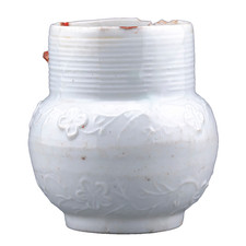 Chinesische Qing Vase Blanc de
