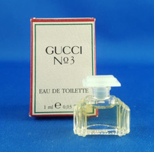 Gucci No 3 von Gucci 1 ml Vintage Parfum Splash 1985 Miniature Flakon