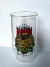 Glas Rostocker Brauerei DDR Rathaus Rostock Bierglas Saftglas Pressglas ?