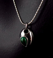 Anhänger Silber 925 Malachit