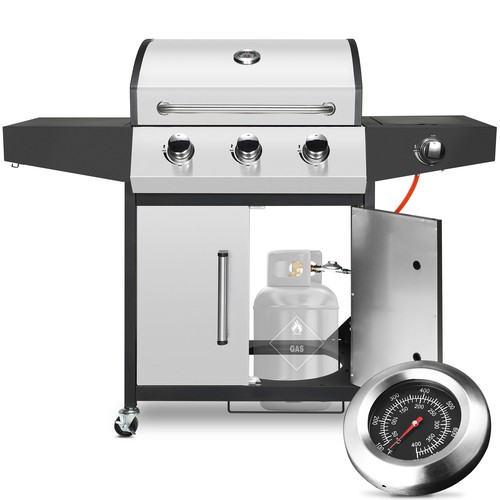 Gasgrill edelstahl brenner - edelstahl, 3+1