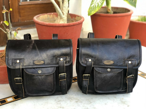 Leder motorrad satteltasche - leder,
