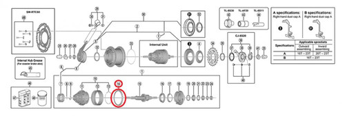 Shimano kugelring c6000 - kugelring, sg-c6000-8cd