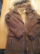 ZARA Trafaluc Parka Gefüttert, GR. M, braun