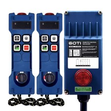 Industrial Wireless Remote Control 2 Single Speed Buttons for Truck Hoist Crane