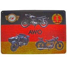 Blechschild Simson AWO