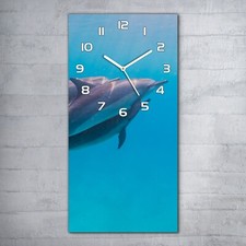 Wanduhr Glasuhr 30x60