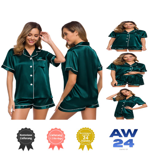Satin pyjama damen kurz - damen,
