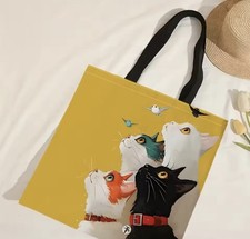  Leinen Tasche Beutel Katzen