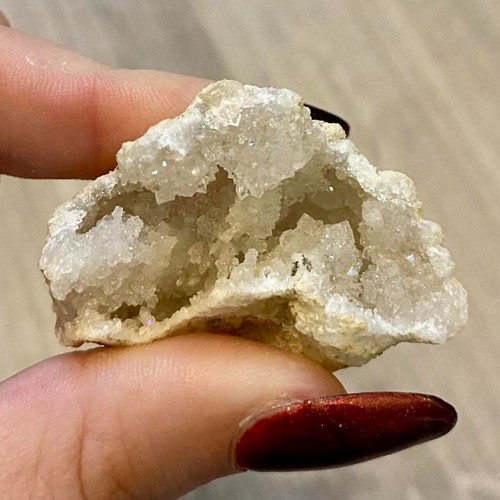 Schneequarz kristallgeode - schneequarz,
